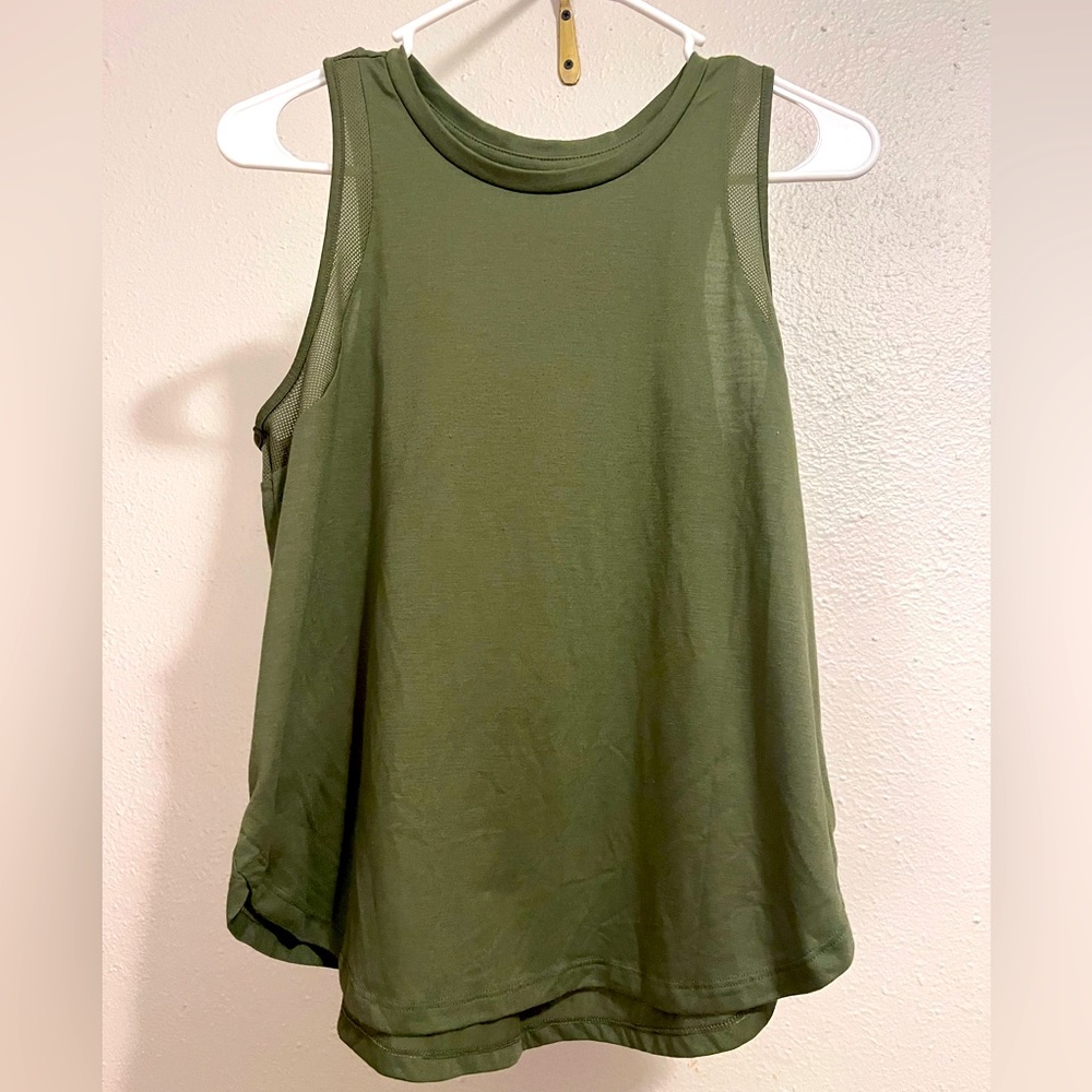 Green Athletic Old Navy Tank with mesh detailing